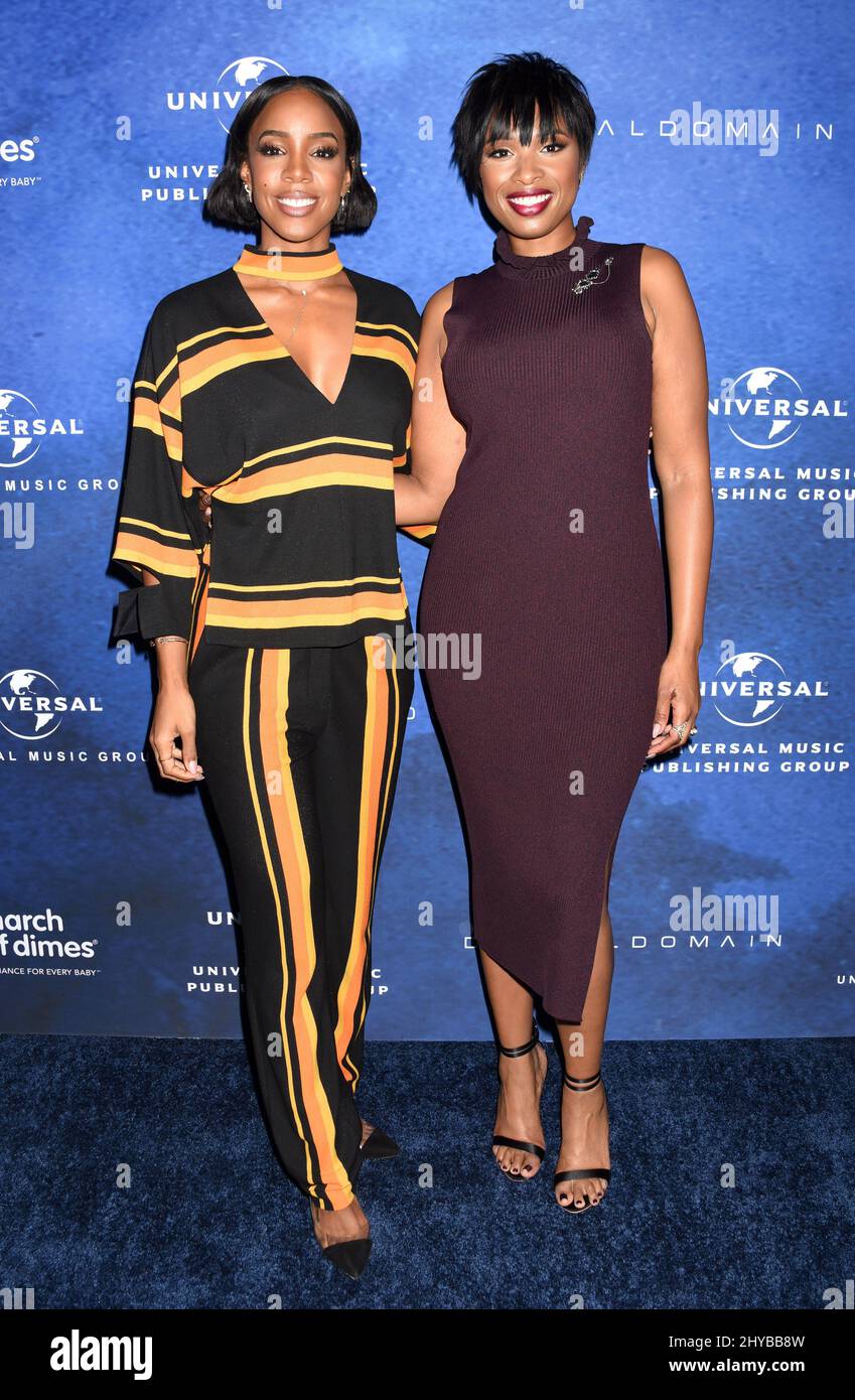 Kelly Rowland and Jennifer Hudson arriving for the 2016 March of Dimes