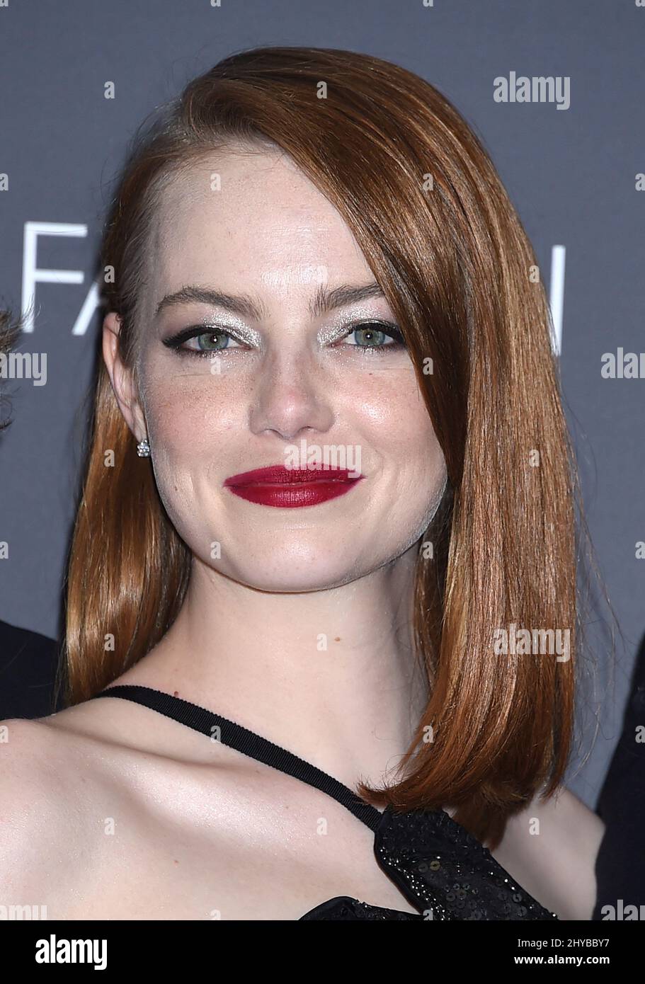 Emma Stone at the 22nd Annual Critics' Choice Awards held at Barker Hanger Stock Photo