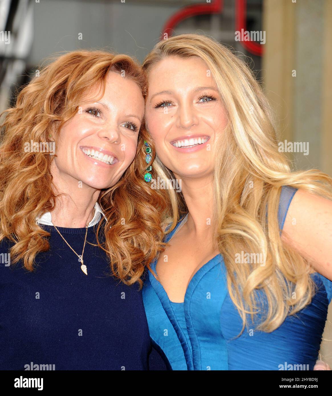 Robyn Lively, Blake Lively during Ryan Reynolds Hollywood Star Ceremony 