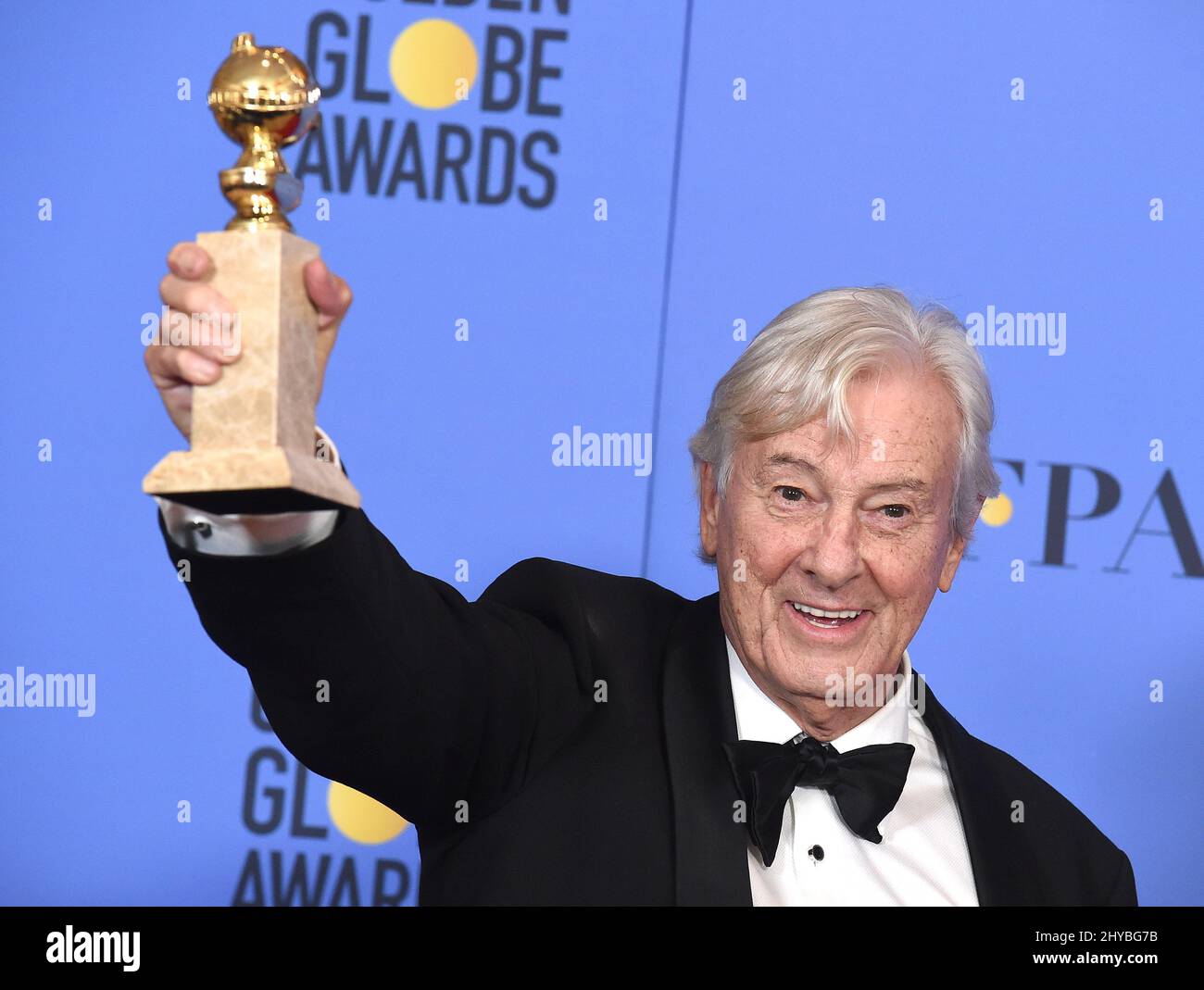 Paul Verhoeven in the press room at the 74th Annual Golden Globe Awards