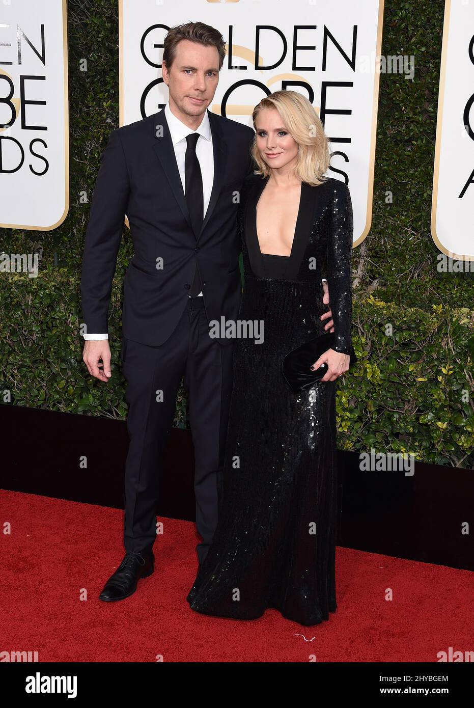 Dax Shepard and Kristen Bell attending the 74th Annual Golden Globe(02)