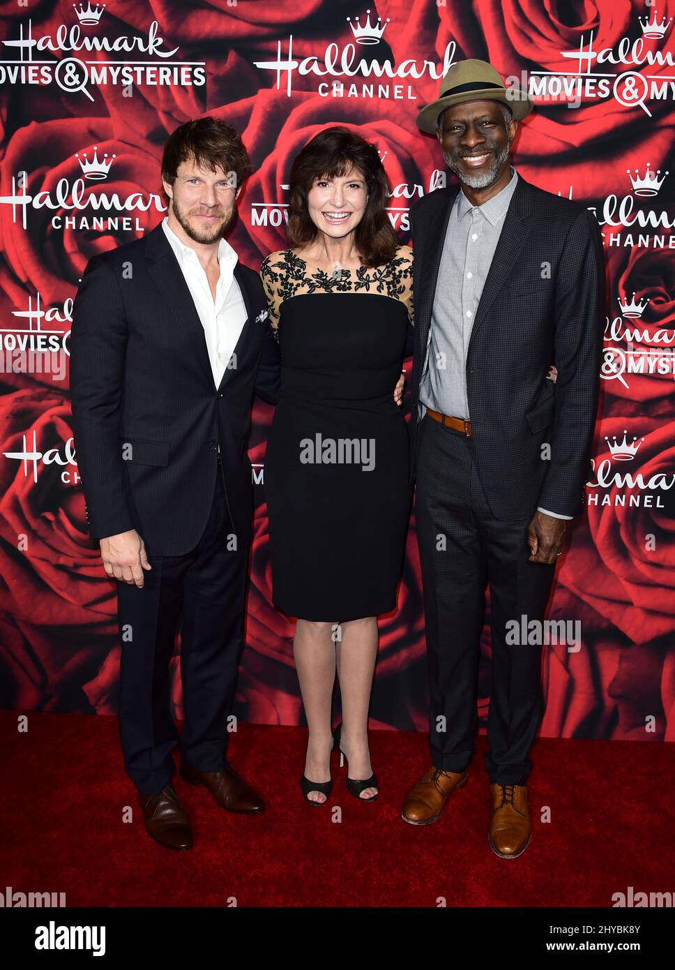 Eric Mabius, Keb' Mo' and Martha Williamson attending the Hallmark
