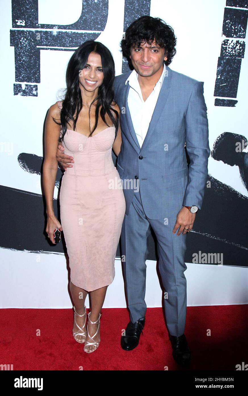 M. Night Shyamalan & Bhavna Vaswani attending the &lsquo;Split&rsquo; New York