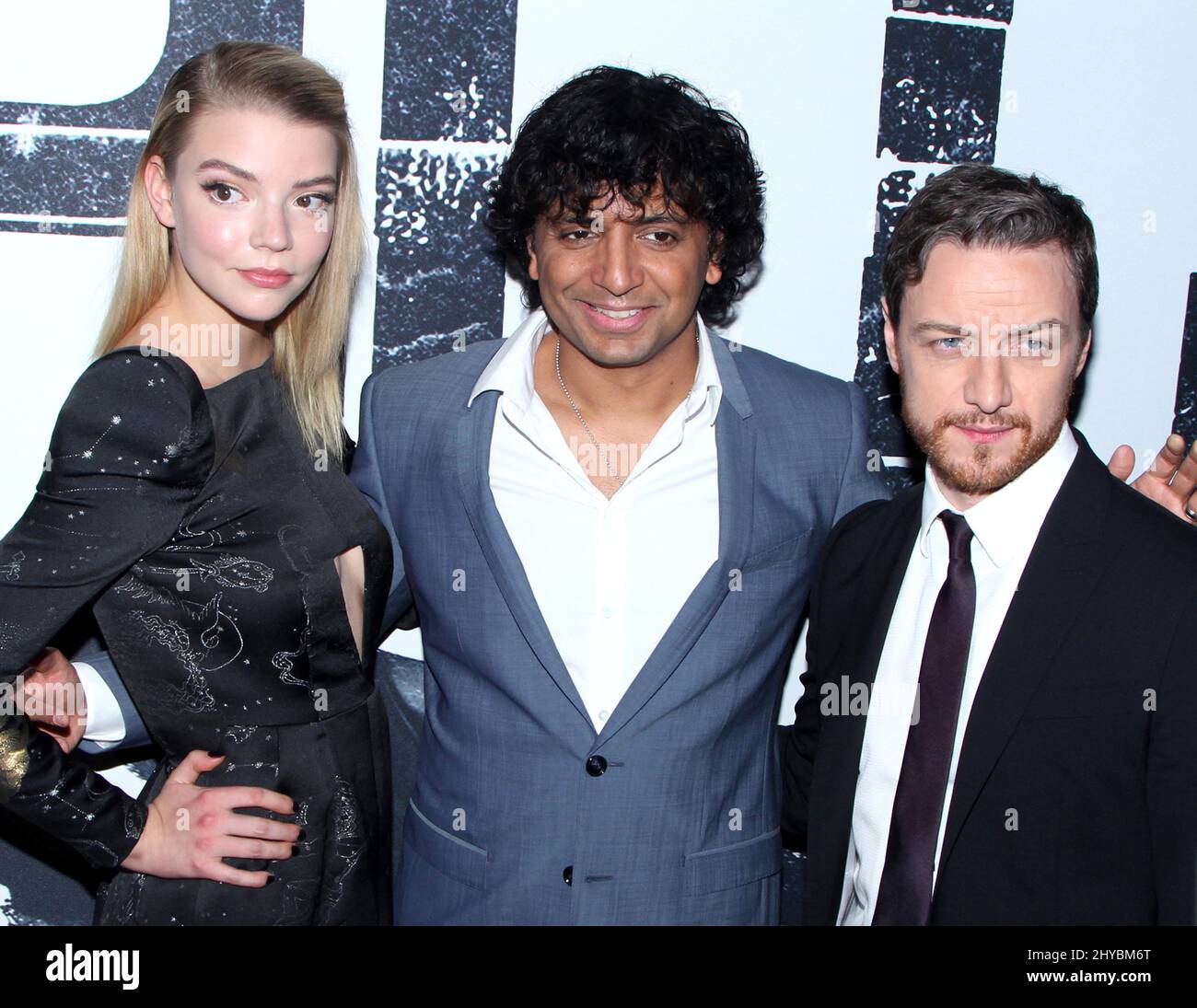 Anya Taylor-Joy, M. Night Shyamalan & James McAvoy attending the 'Split ...