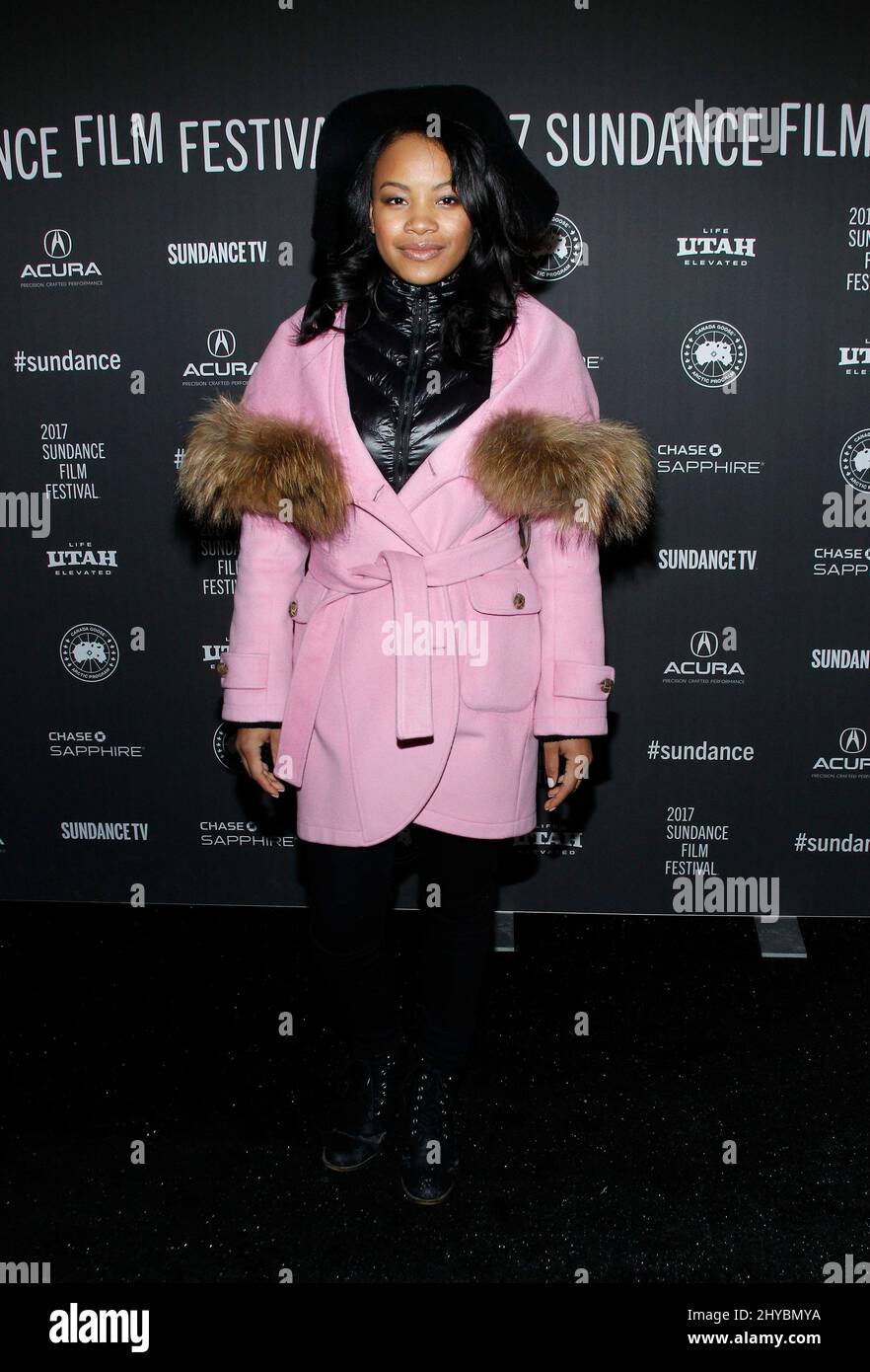 Chante Adams attends the "Roxanne Roxanne" premiere at Sundance Film