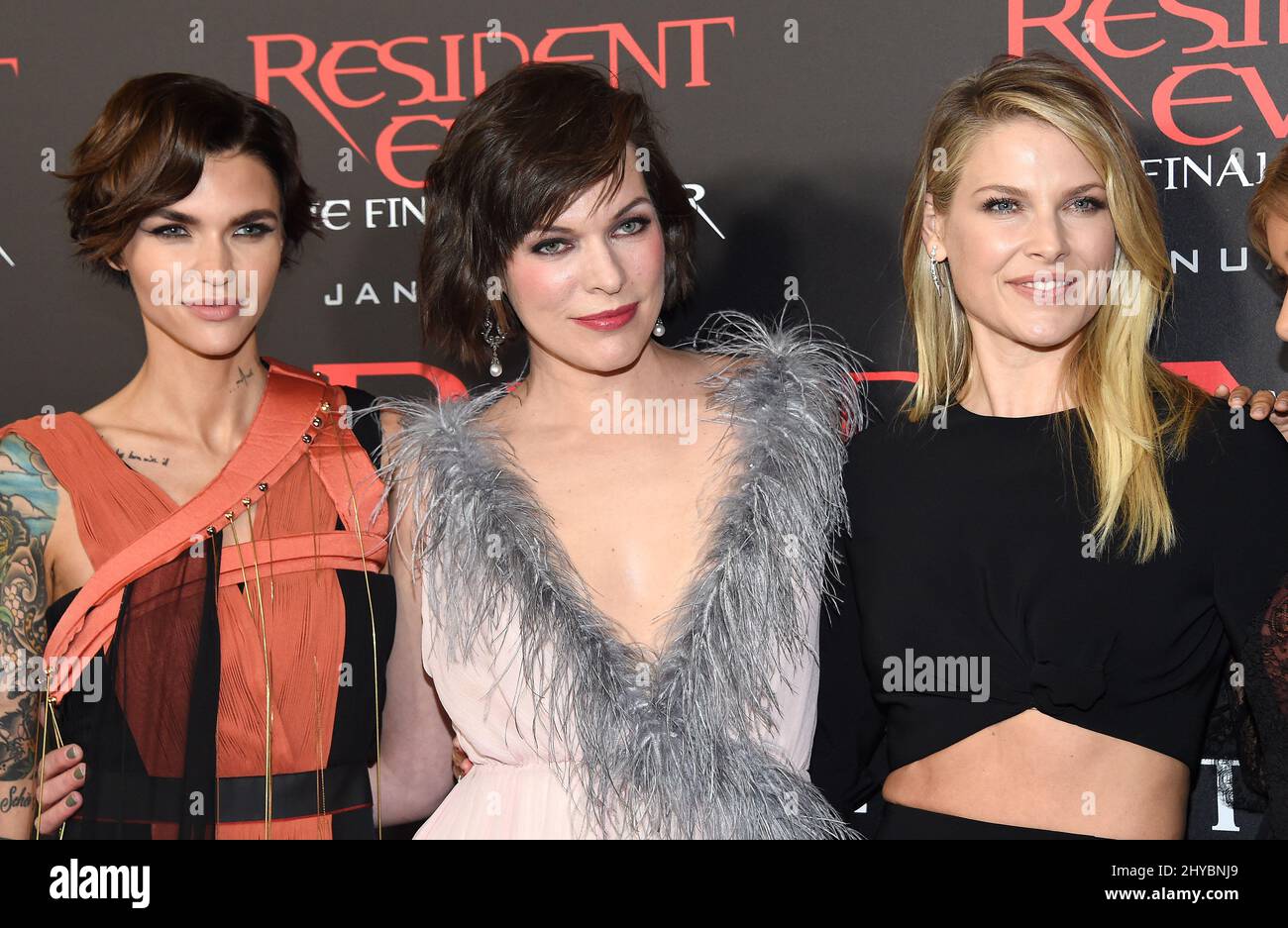 Actor Lee Joon-gi and actress Ali Larter attend the world premiere of the  film Resident