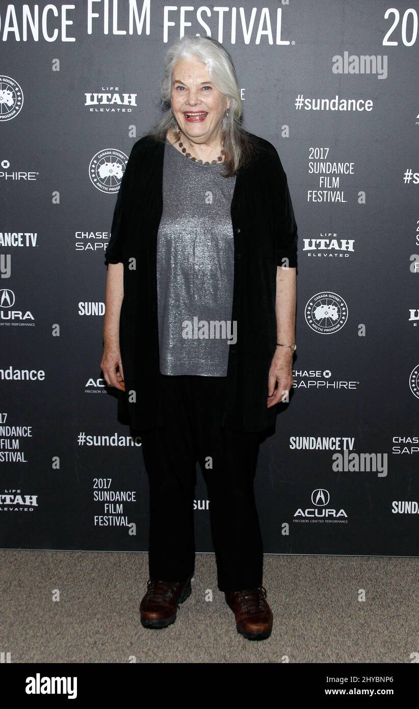 Lois Smith attending the 'Marjorie Prime' Premiere at Eccles Center Theatre during the Sundance Film Festival in Park City, Utah, USA Stock Photo