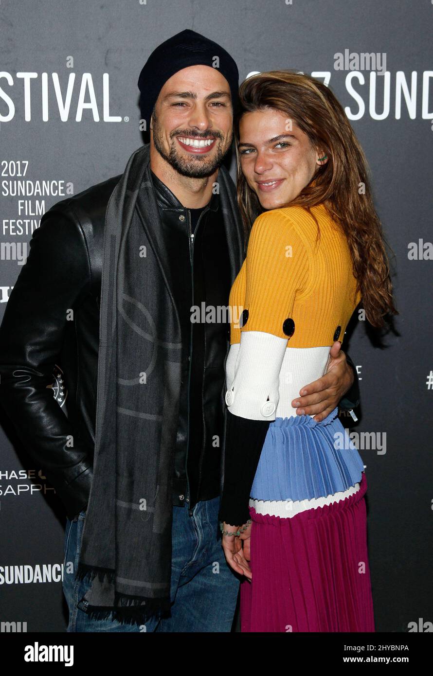 Caua Reymond and Mariana Goldfarb attending the 'Marjorie Prime' Premiere at Eccles Center Theatre during the Sundance Film Festival in Park City, Utah, USA Stock Photo