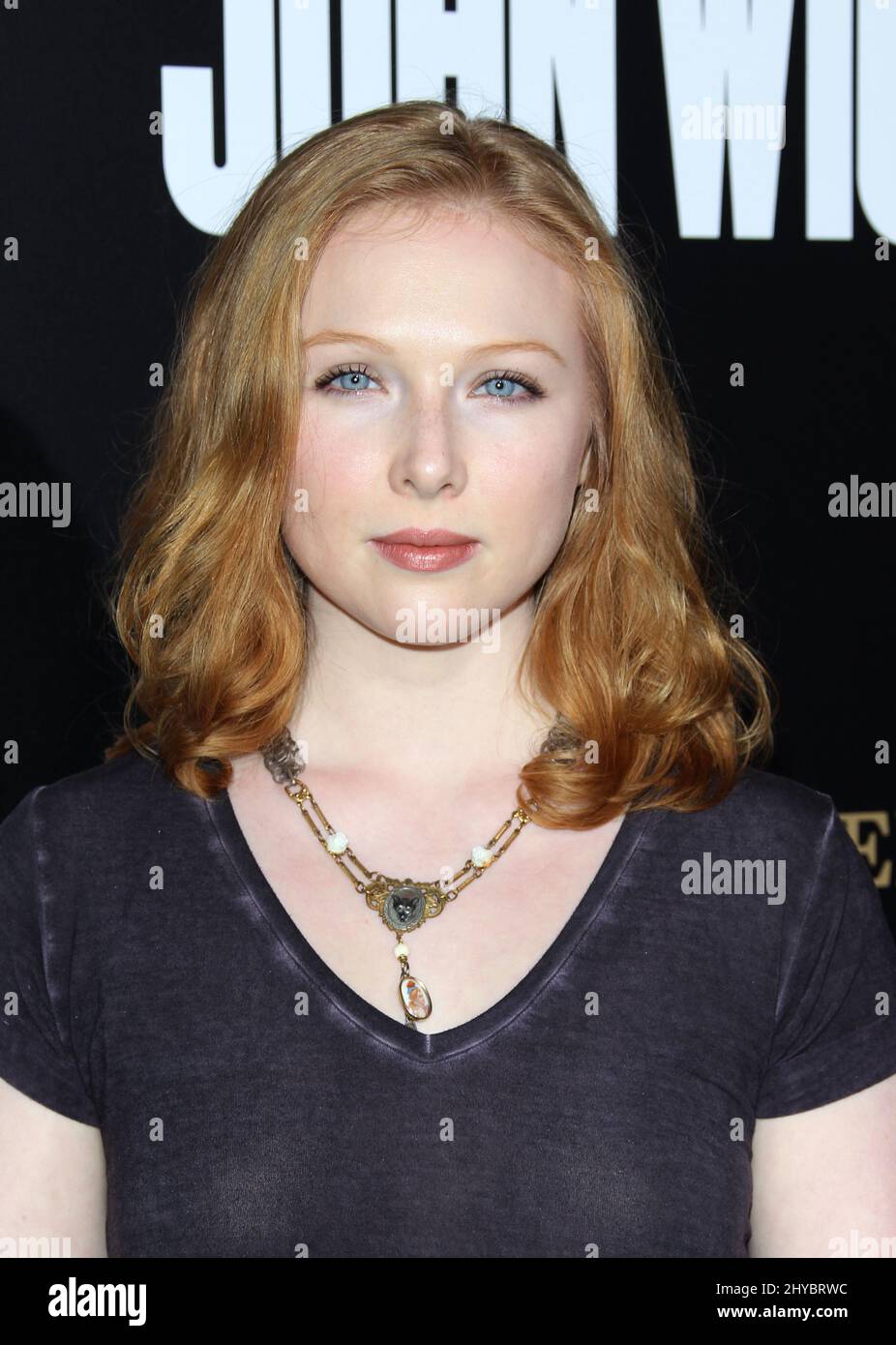 Molly Quinn attending the premiere of John Wick: Chapter Two, in Los Angeles, California Stock Photo