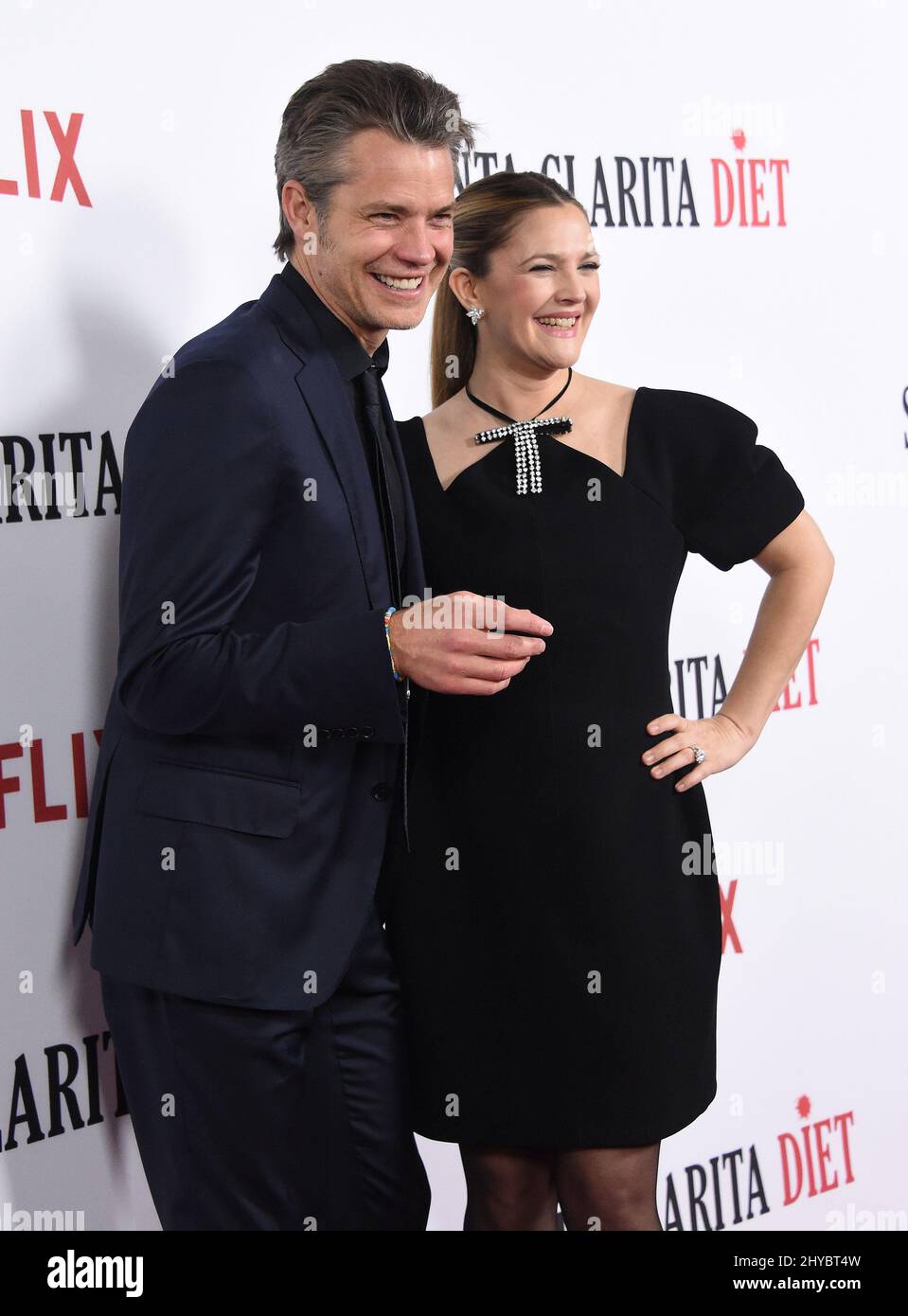 Timothy Olyphant and Drew Barrymore arriving to the Netflix's Premiere ...