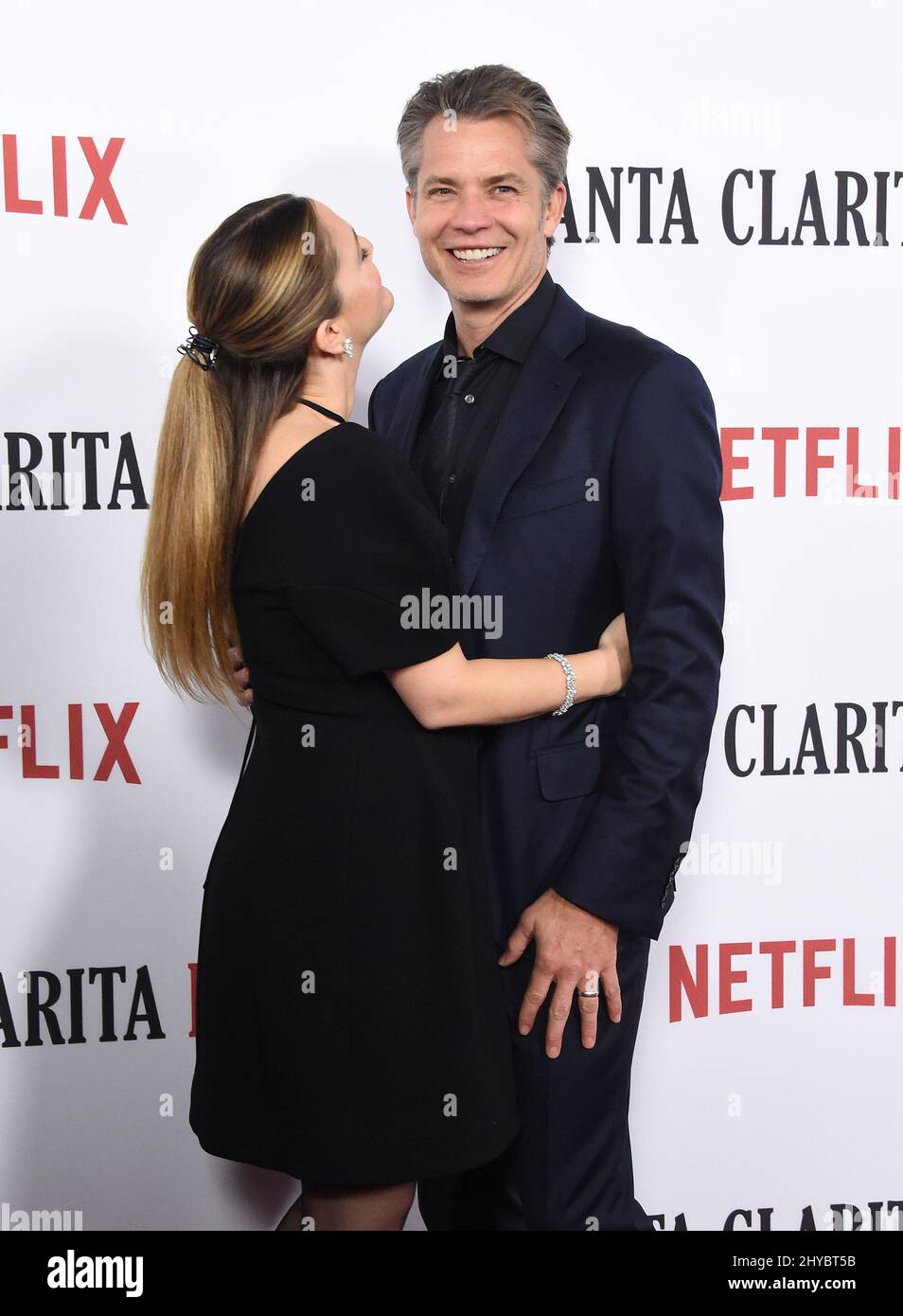 Timothy Olyphant and Drew Barrymore arriving to the Netflix's Premiere ...