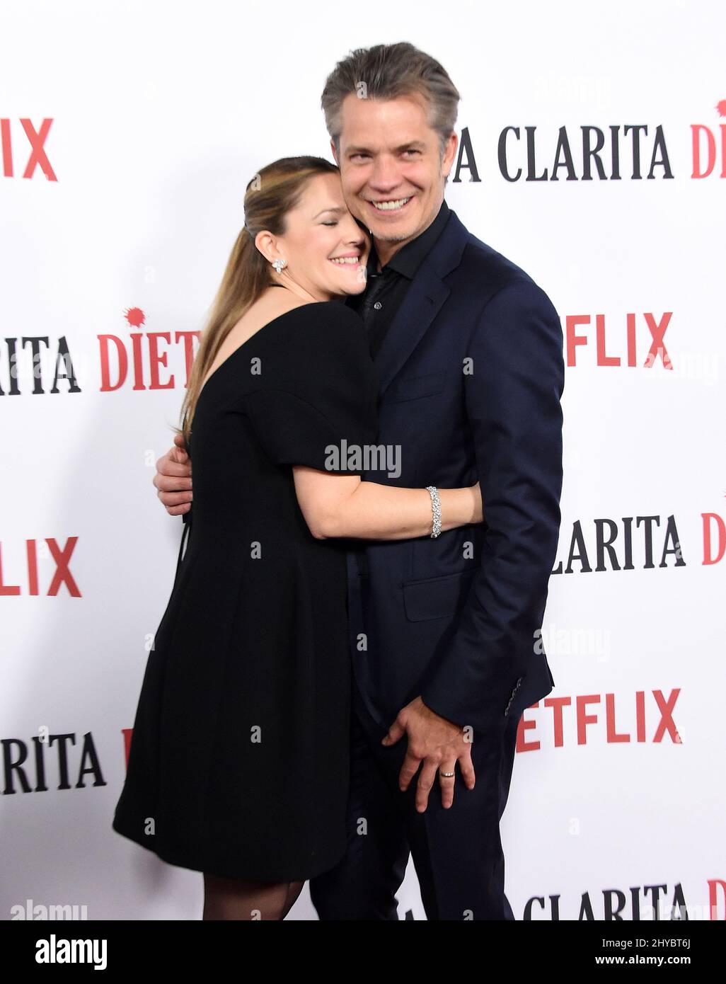 Timothy Olyphant and Drew Barrymore arriving to the Netflix's Premiere ...