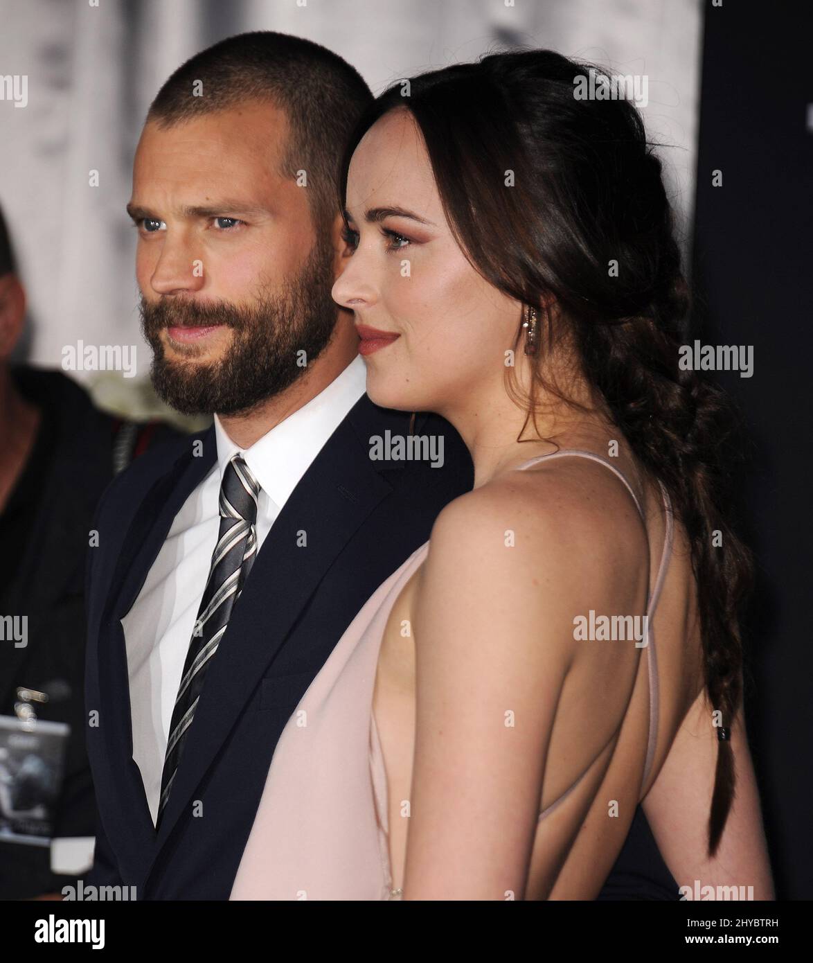 Jamie Dornan, Dakota Johnson arriving to the 