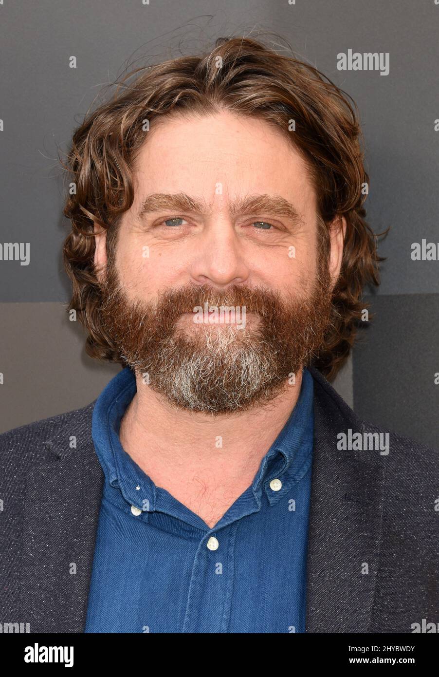 Zach Galifianakis attending the The Lego Batman Movie in Los Angeles Stock Photo Alamy