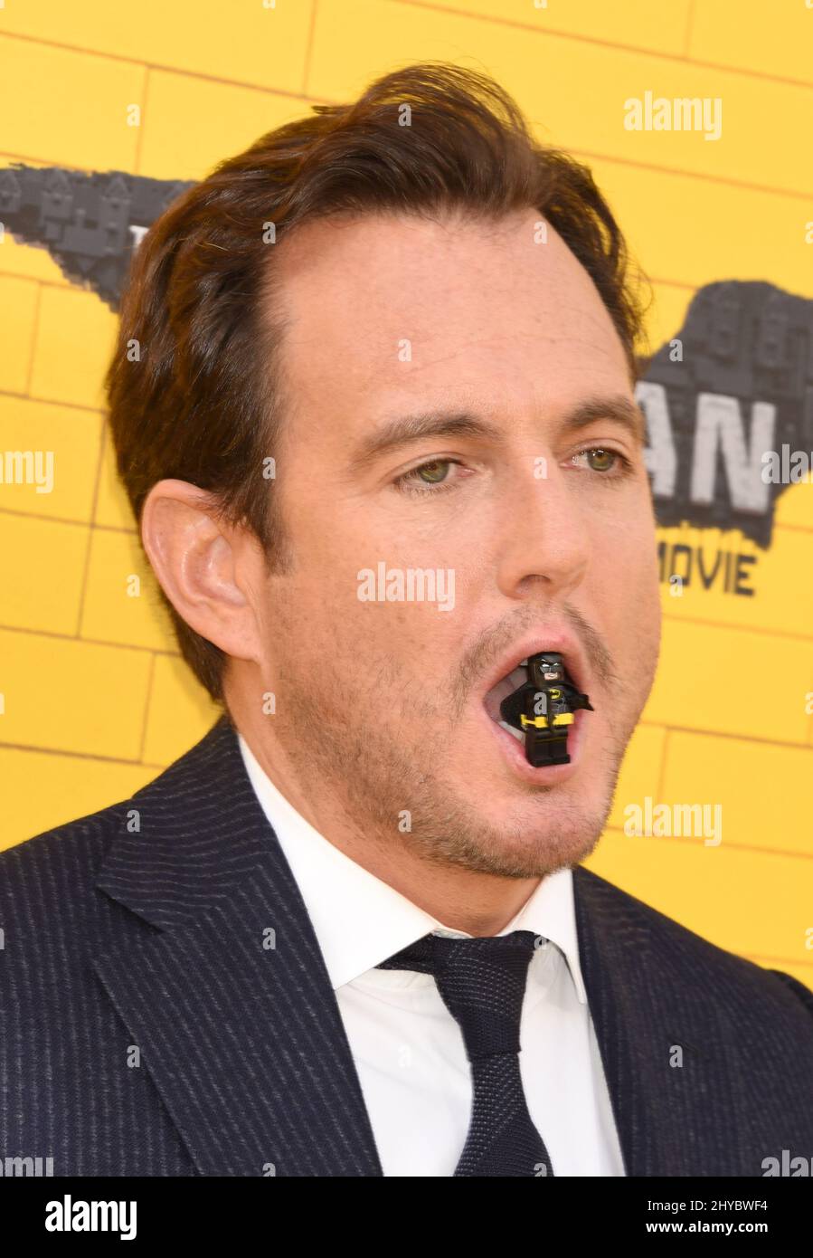 Will Arnett attending the The Lego Batman Movie in Los Angeles Stock