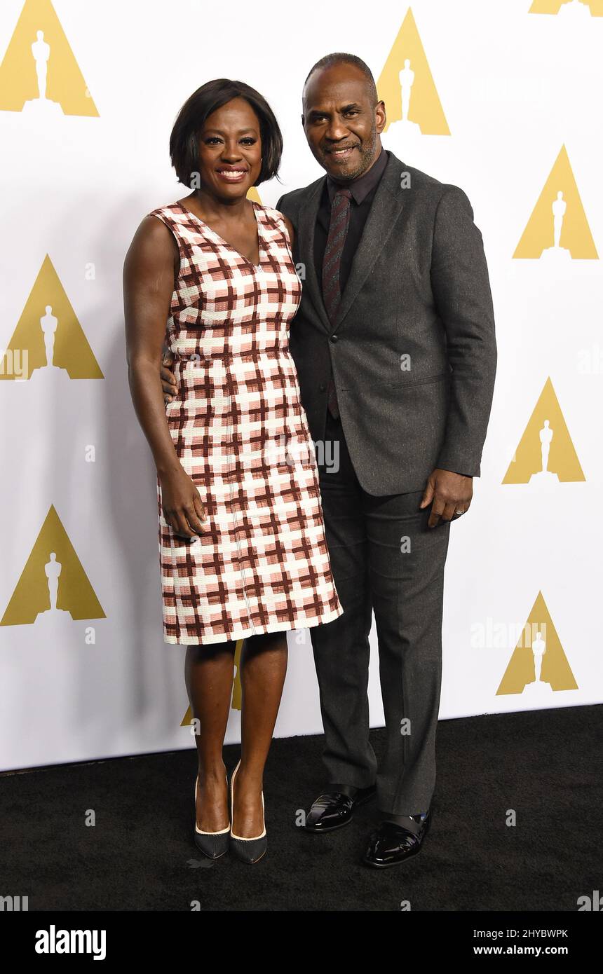 Viola Davis and Julius Tennon attending the 89th Annual Academy Awards Nominee Luncheon held at the Beverly Hilton Hotel in Los Angeles, California Stock Photo