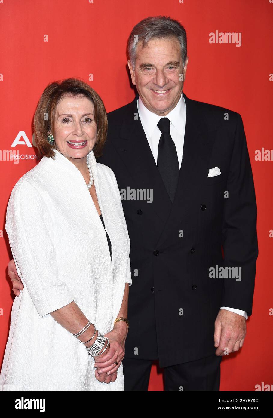 Nancy Pelosi and Paul Pelosi MusiCares Person of the Year Honoring Tom Petty held at Los Angeles Convention Center Stock Photo