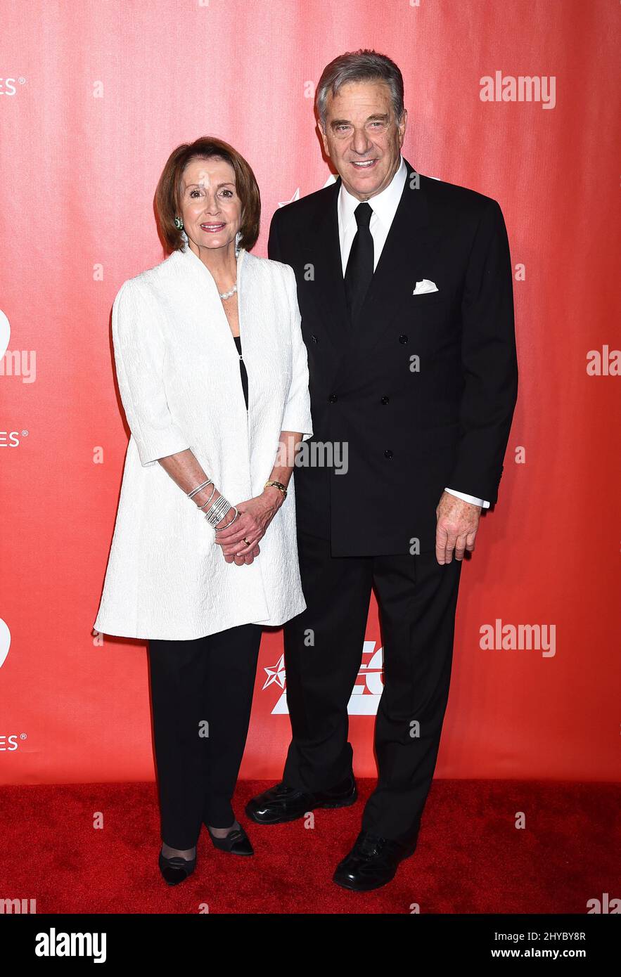 Nancy Pelosi and Paul Pelosi MusiCares Person of the Year Honoring Tom Petty held at Los Angeles Convention Center Stock Photo