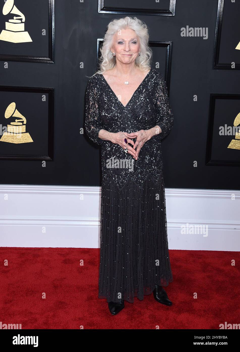 Judy Collins attending the 59th Annual Grammy Awards in Los Angeles
