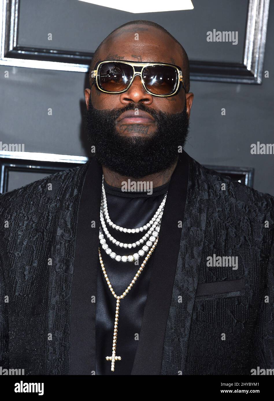 Rick Ross attending the 59th Annual Grammy Awards in Los Angeles Stock