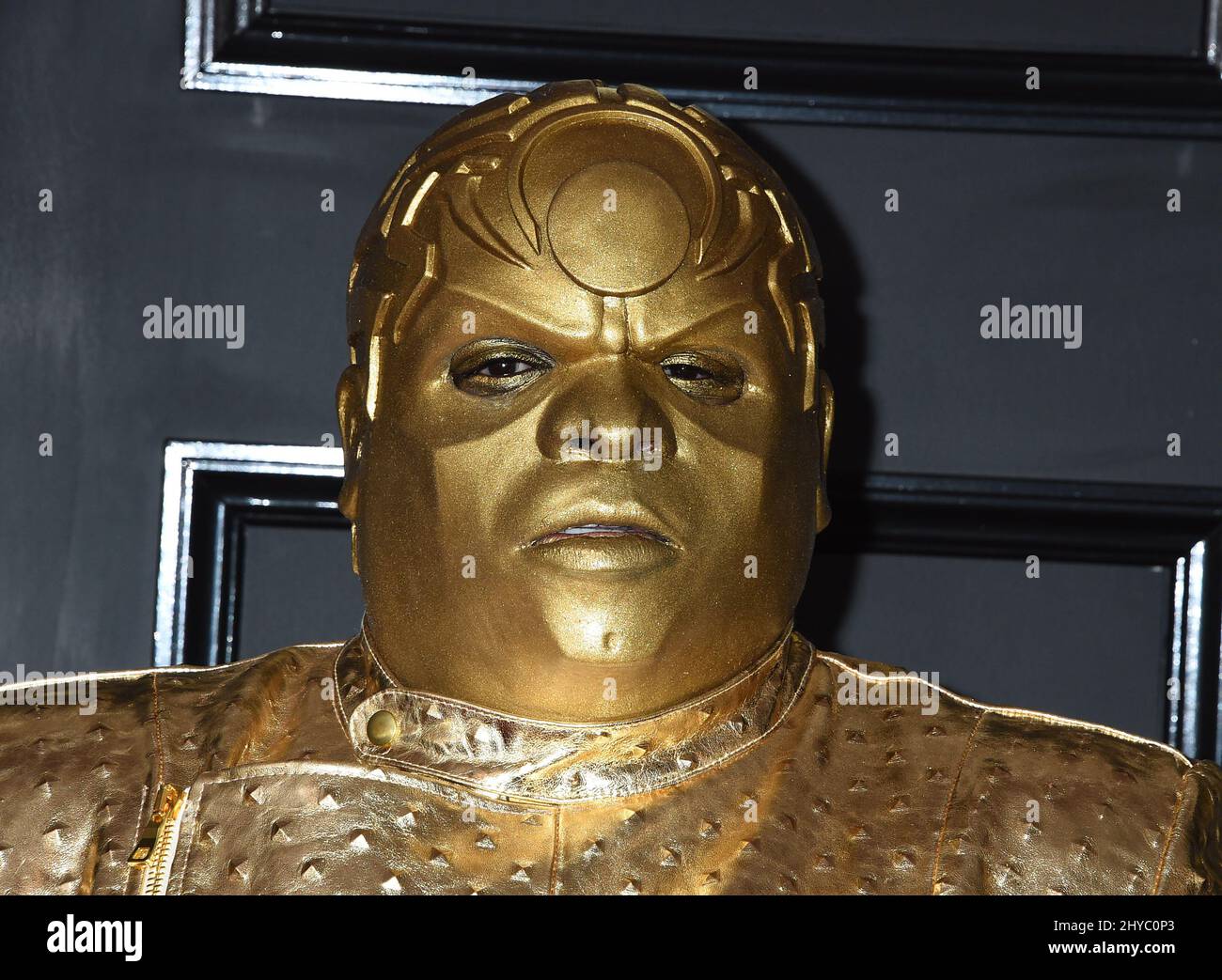 CeeLo Green attending the 59th Grammy Awards in Los Angeles Stock Photo