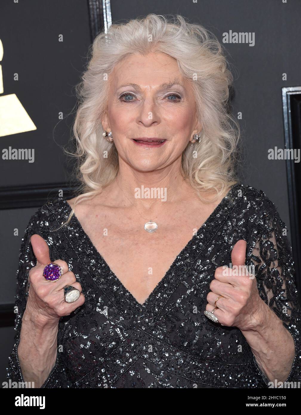 Judy Collins attending the 59th Annual Grammy Awards in Los Angeles