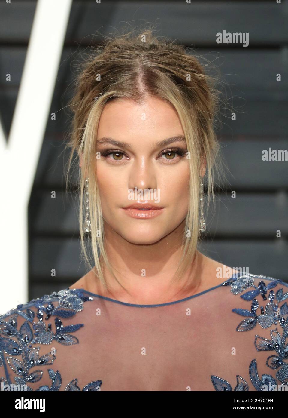 Nina Agdal arriving at the Vanity Fair Oscar Party in Beverly Hills