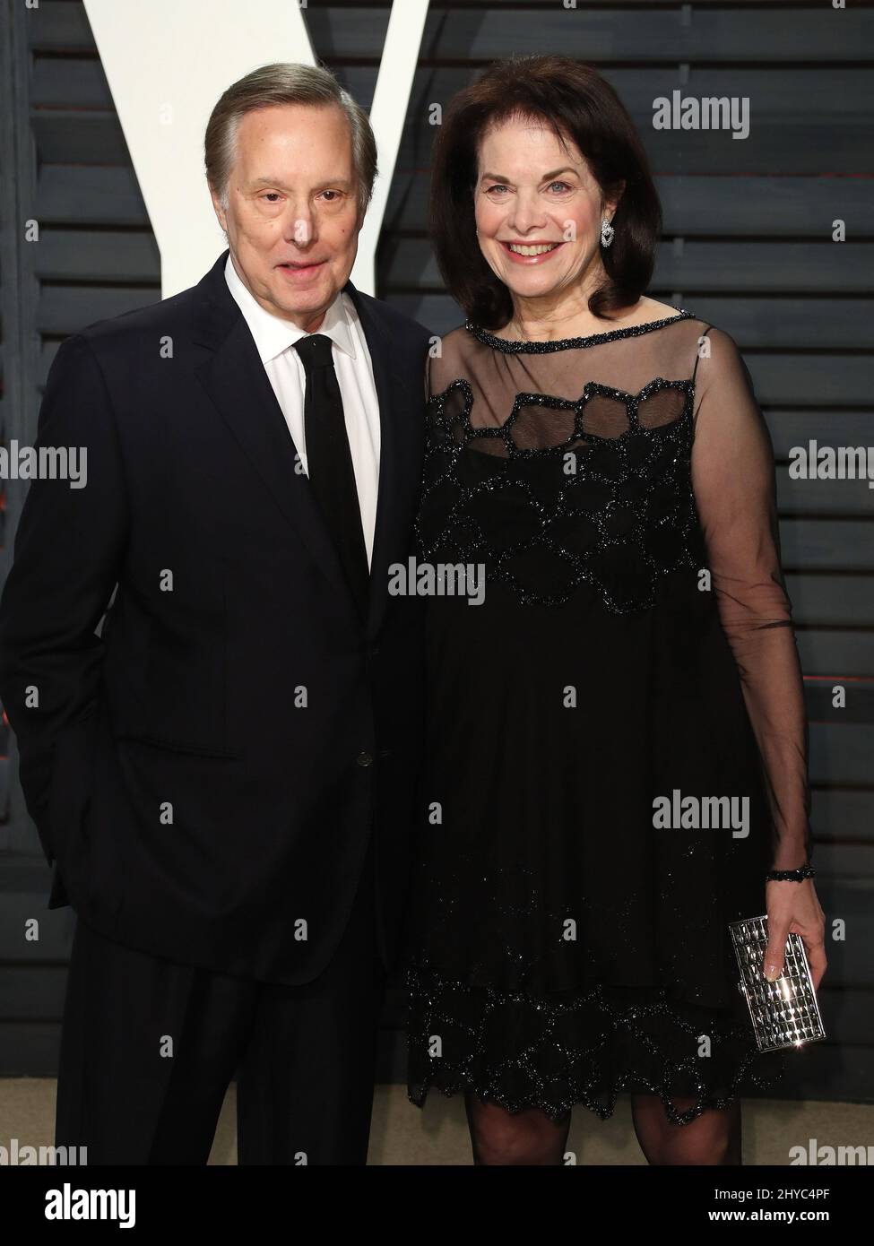 William Friedkin and Sherry Lansing arriving at the Vanity Fair Oscar Party in Beverly Hills, Los Angeles, USA. Stock Photo