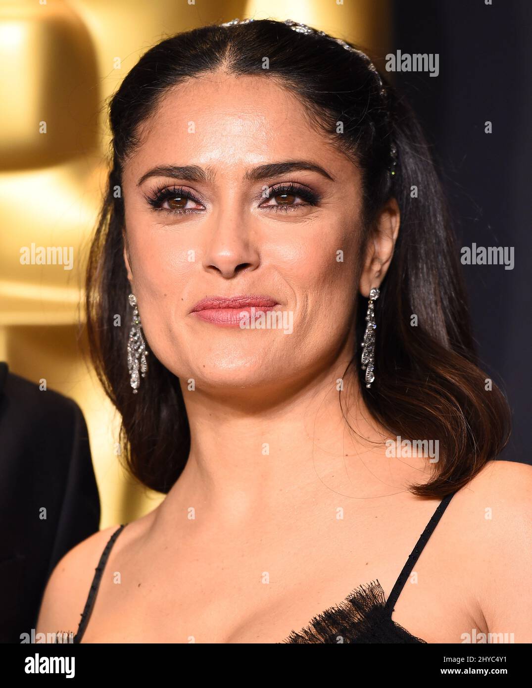 Salma Hayek in the press room at the 89th Academy Awards held at the