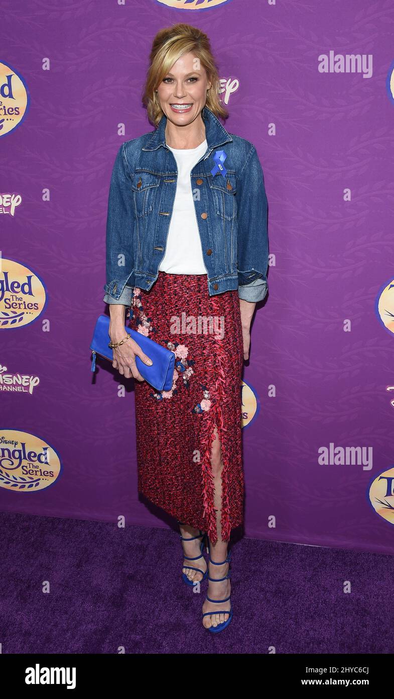 Julie Bowen attending the Disney Tangled Before Ever After Series Premiere in Los Angeles Stock Photo