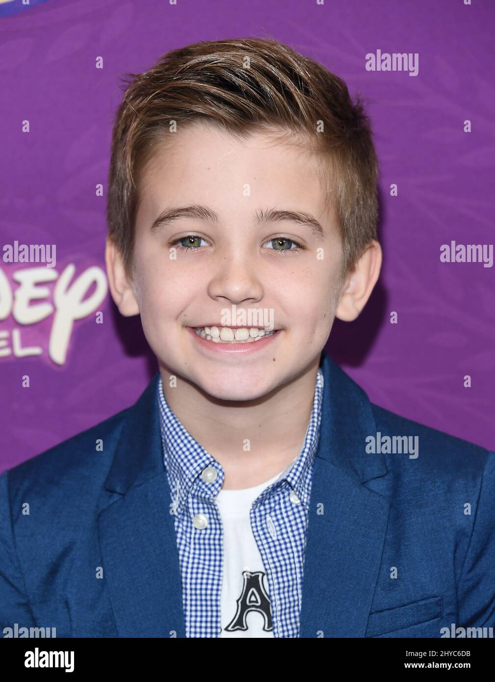 Parker Bates attending the Disney Tangled Before Ever After Series Premiere in Los Angeles Stock Photo