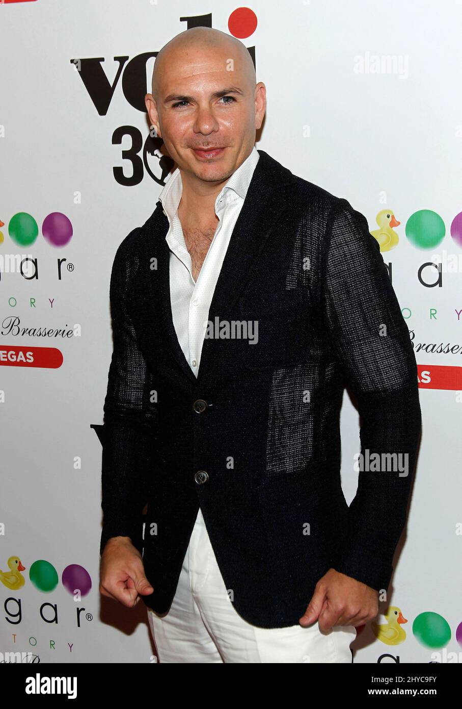 Pitbull attending the Sugar Factory Grand Opening Celebration Month with an appearance by Pitbull, at the Sugar Factory American Brasserie in Las Vegas, Nevada Stock Photo