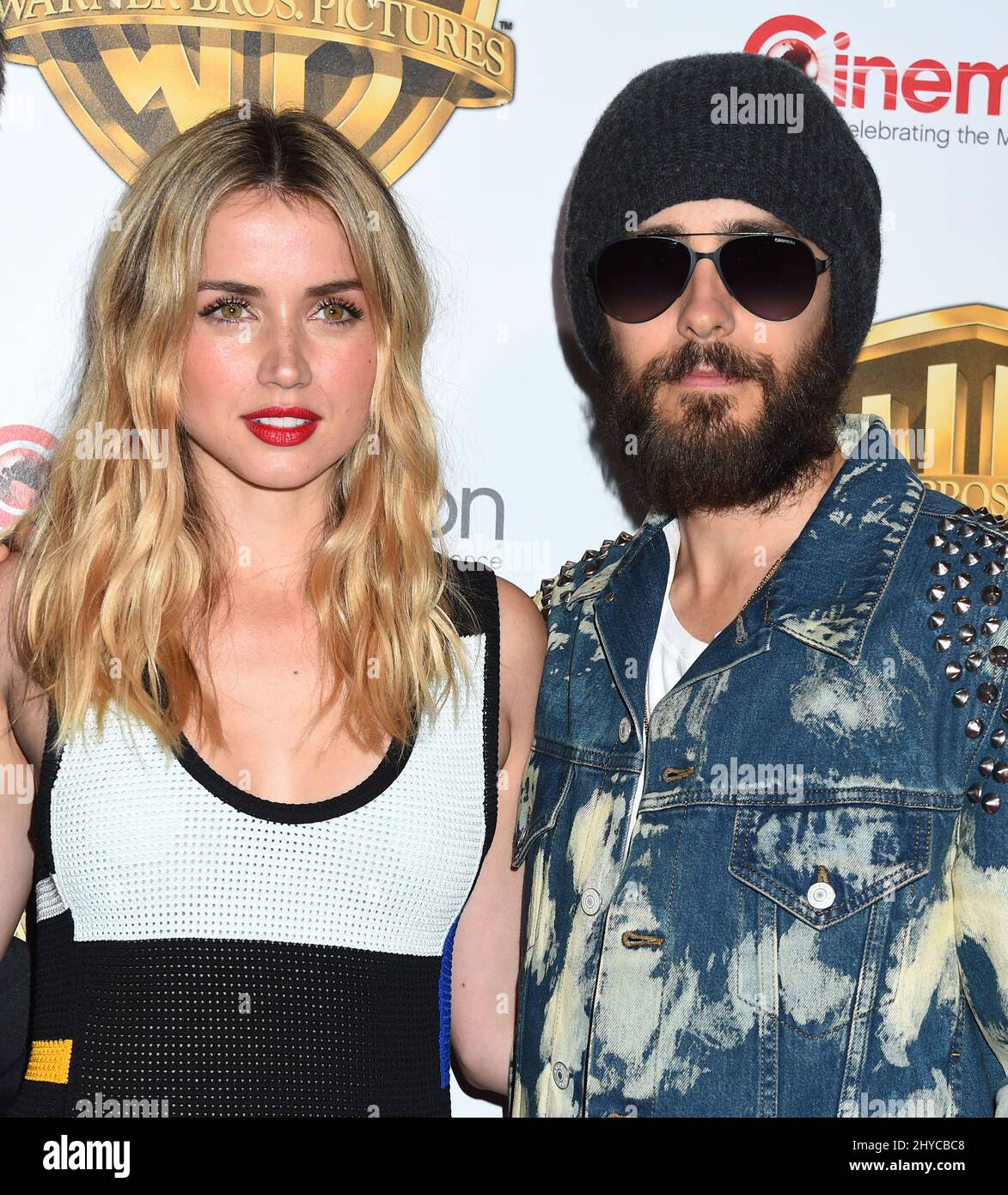Ana De Armas and Jared Leto attending the Warner Bros. presentation for