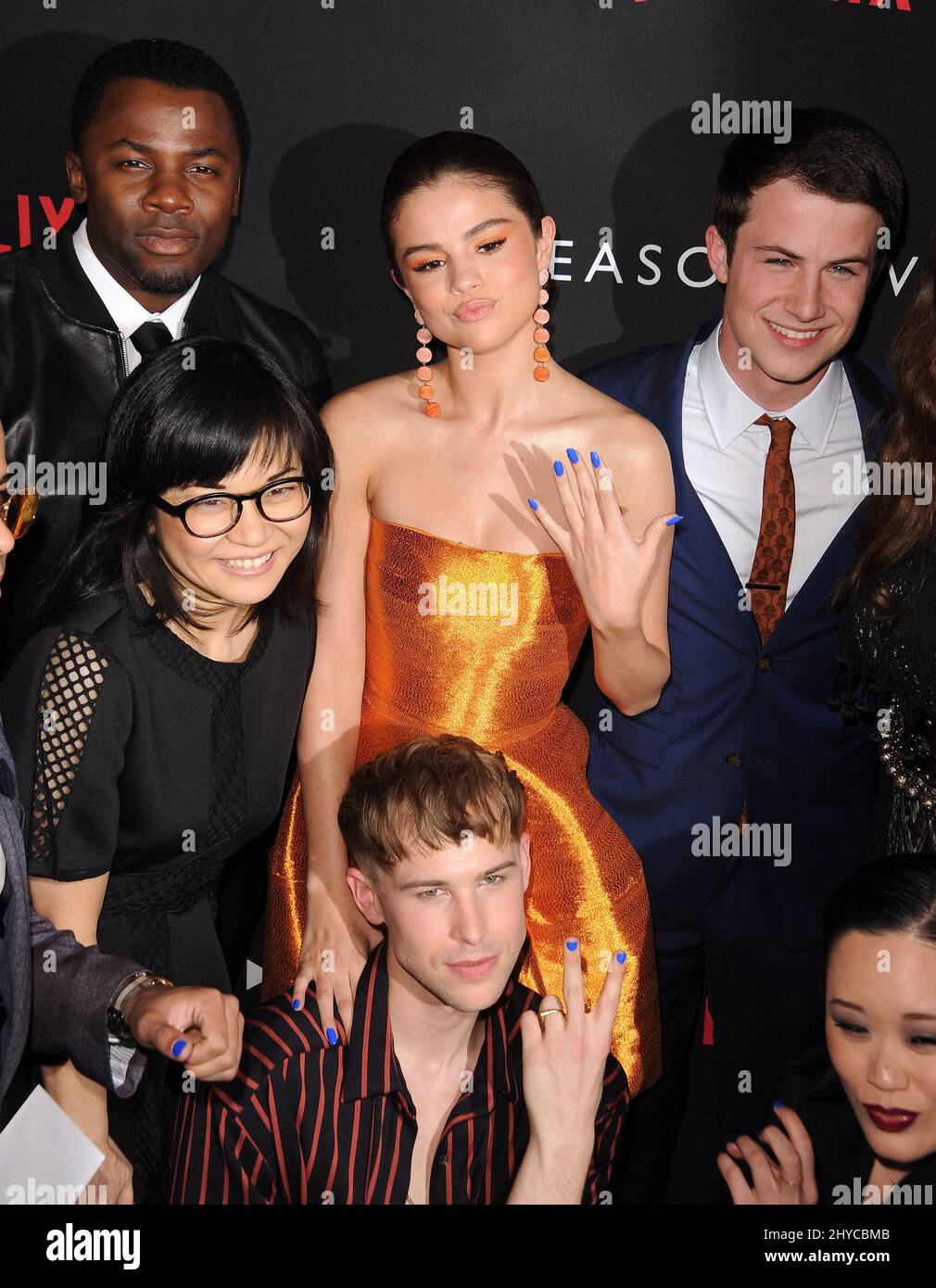 Selena Gomez Dylan Minnette Arriving For The 13 Reasons Why Premiere Selena Gomez Dylan Minnette Arriving For The 13 Reasons Why Premiere
