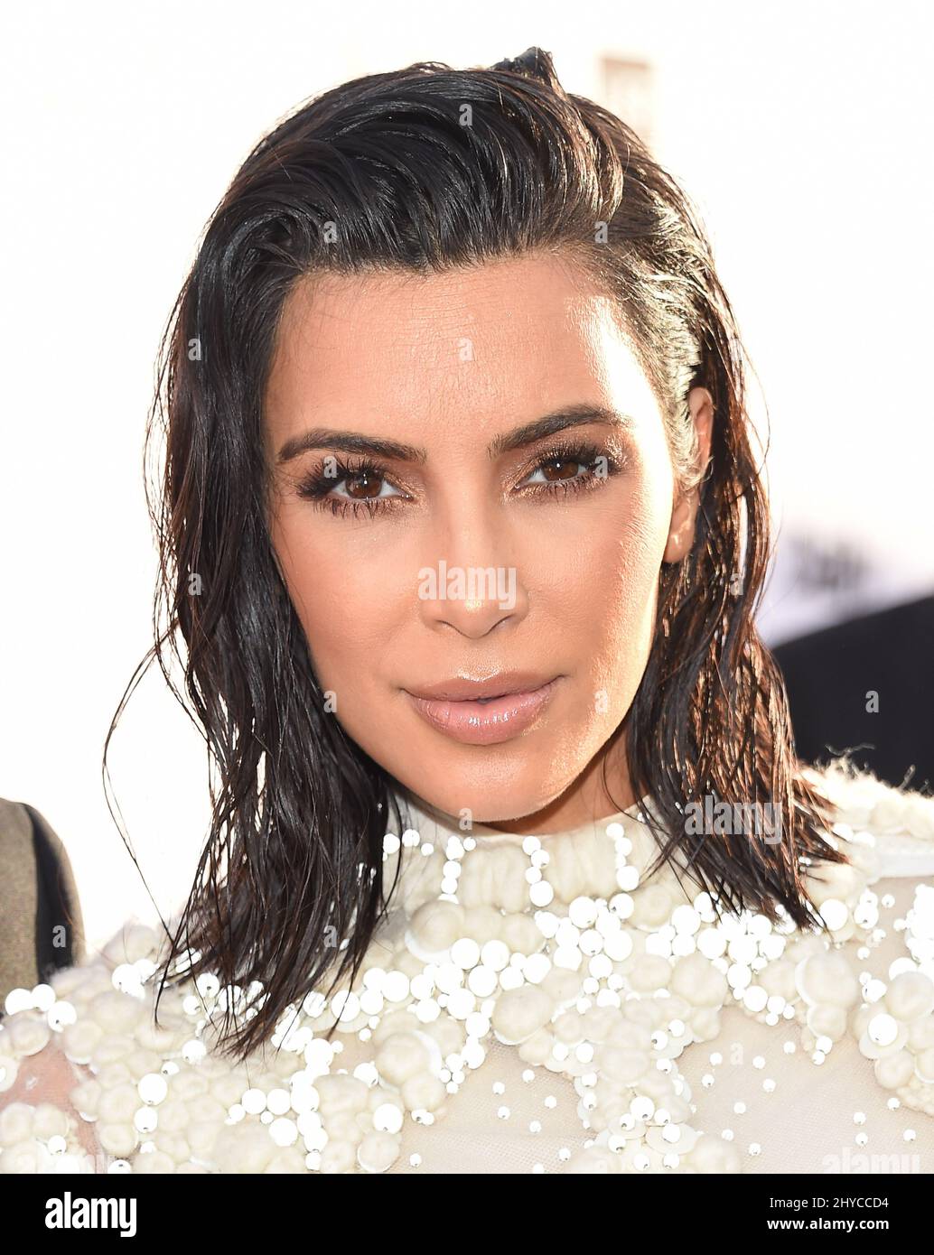 Kim Kardashian arriving at the Daily Front Row presents 3rd Annual Fashion LA Awards Stock Photo