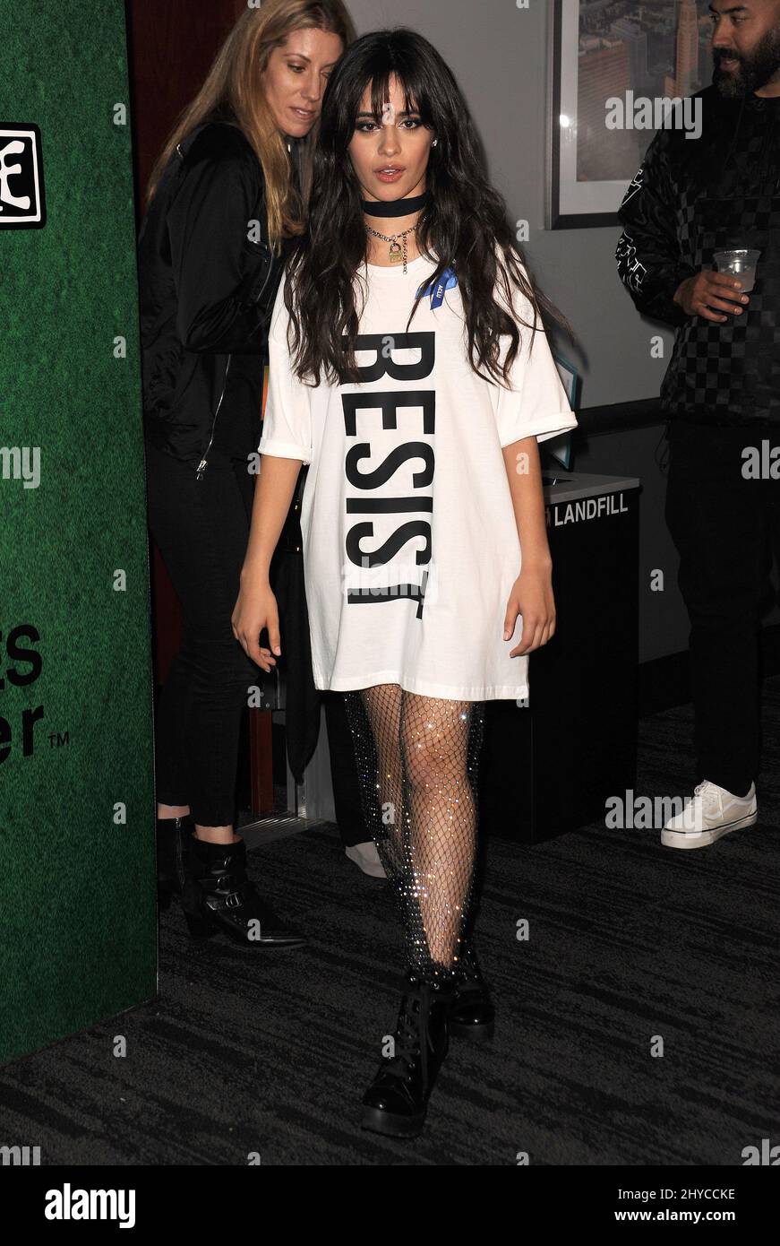 Camila Cabello arriving at the Zedd Presents ACLU benefit concert held at  Stapler Center Stock Photo - Alamy