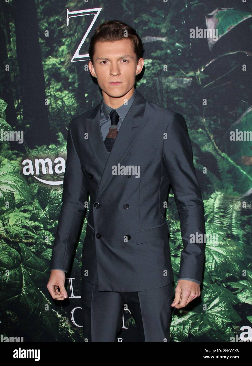 Tom Holland 'The Lost City of Z' Los Angeles Premiere held at the ArcLight Cinemas Hollywood Stock Photo