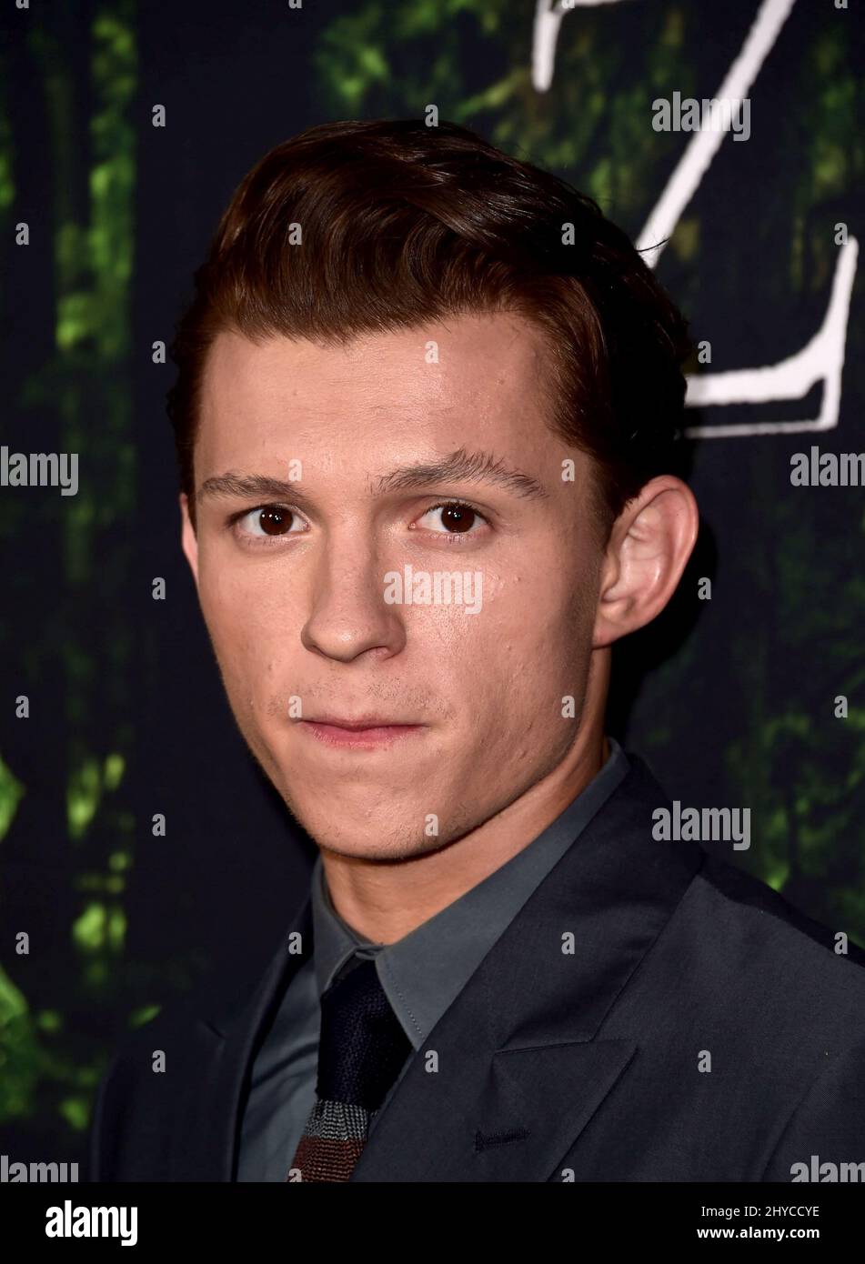 Tom Holland "The Lost City of Z" Los Angeles Premiere held at the ArcLight Cinemas Hollywood Stock Photo