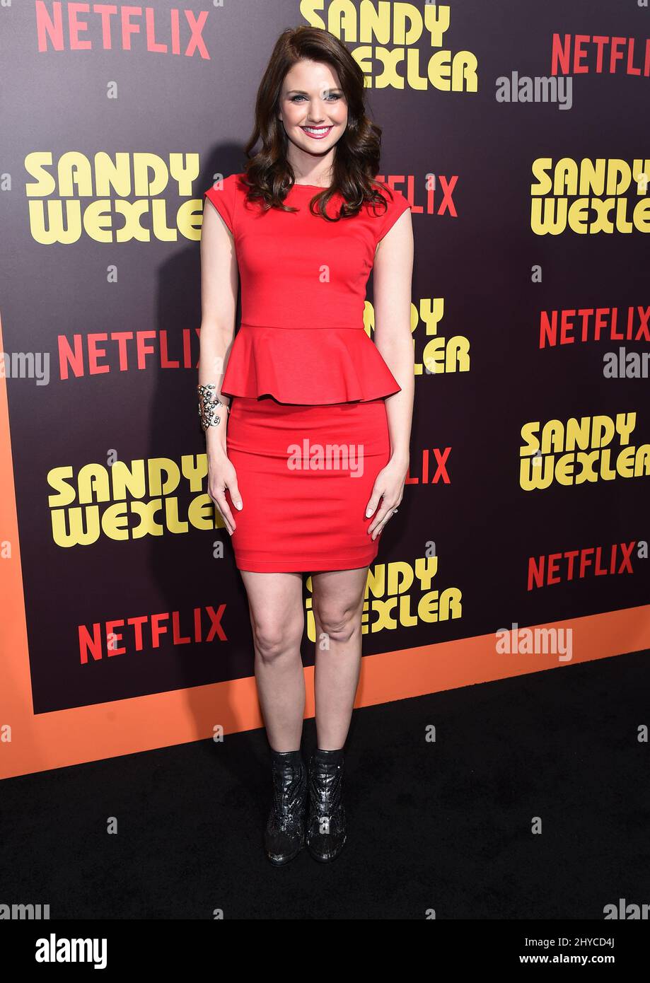 Katie Gill arriving to Netflix's 'Sandy Wexler' Los Angeles Premiere held at the Cinerama Dome Stock Photo