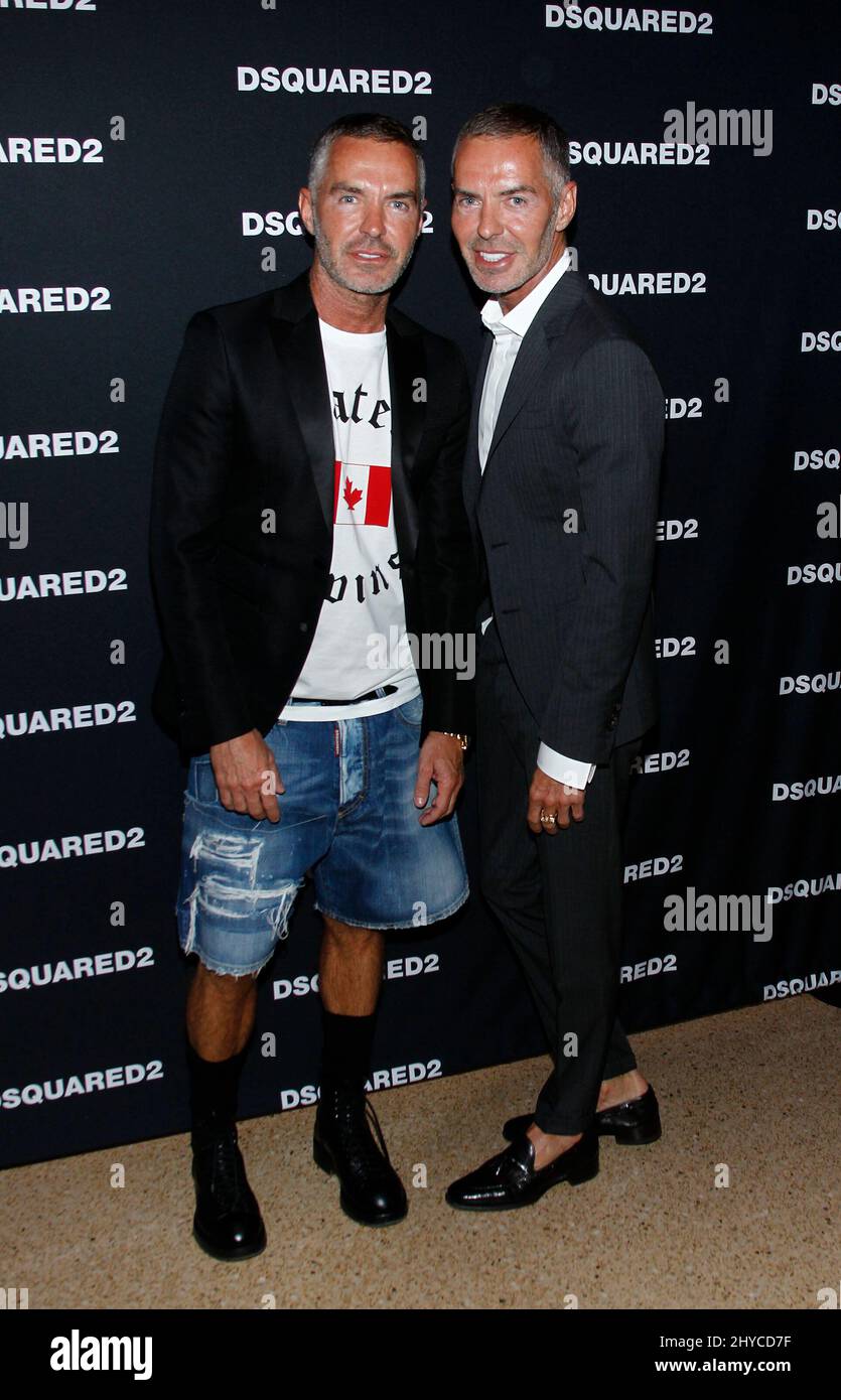 Dan Caten and Dean Caten attends the DSQUARED2 Grand Opening Party held ...