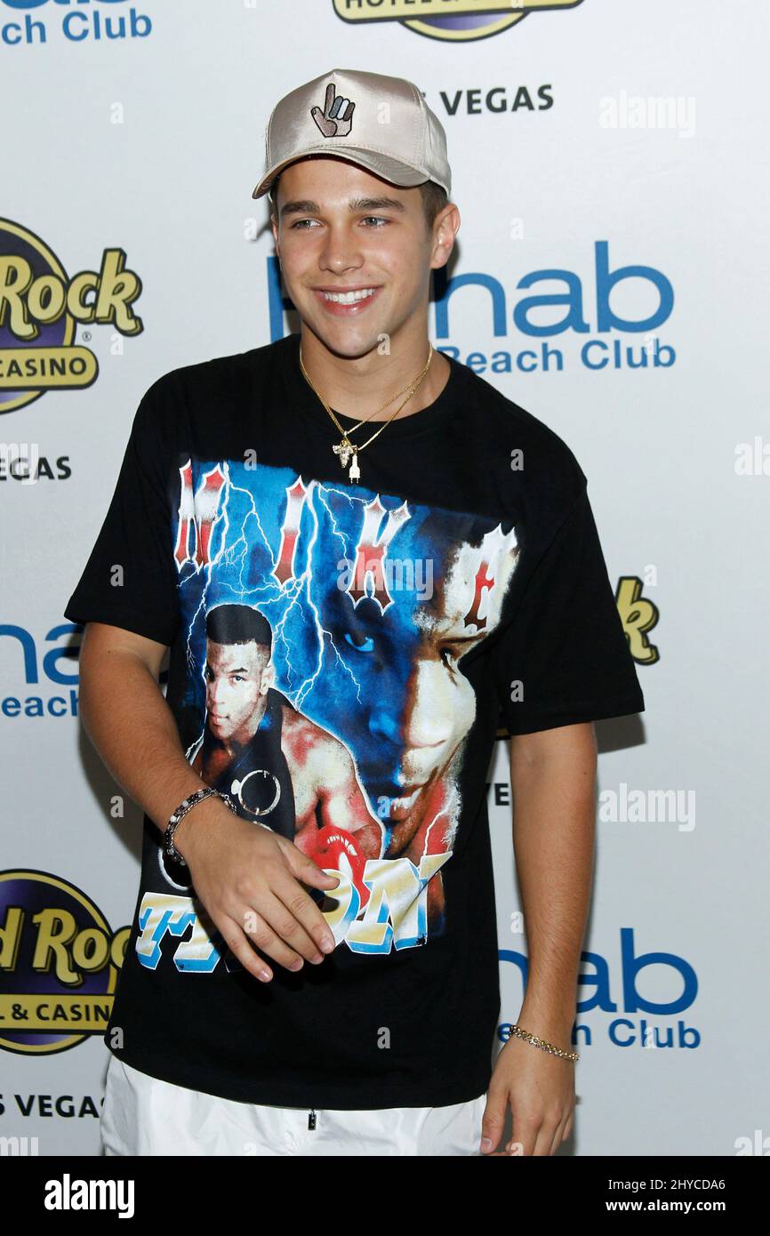 Austin Mahone attending Austin Mahone’s 21st Birthday party in Las