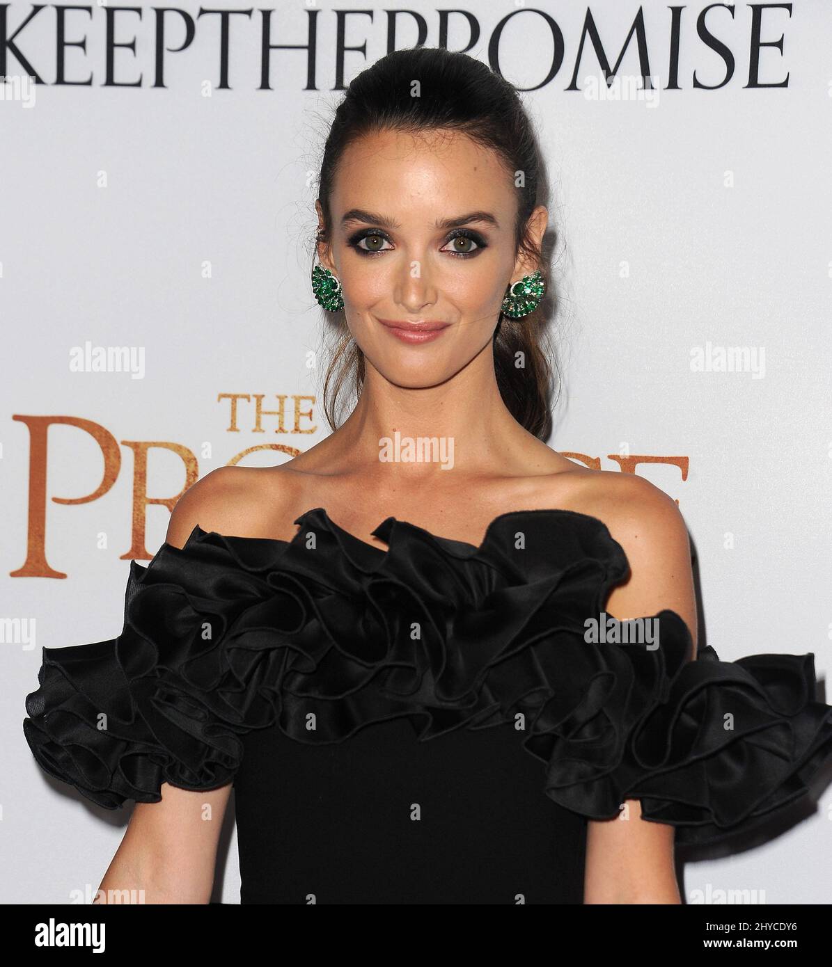 Charlotte Le Bon attending The Promise US Premiere in Los Angeles Stock