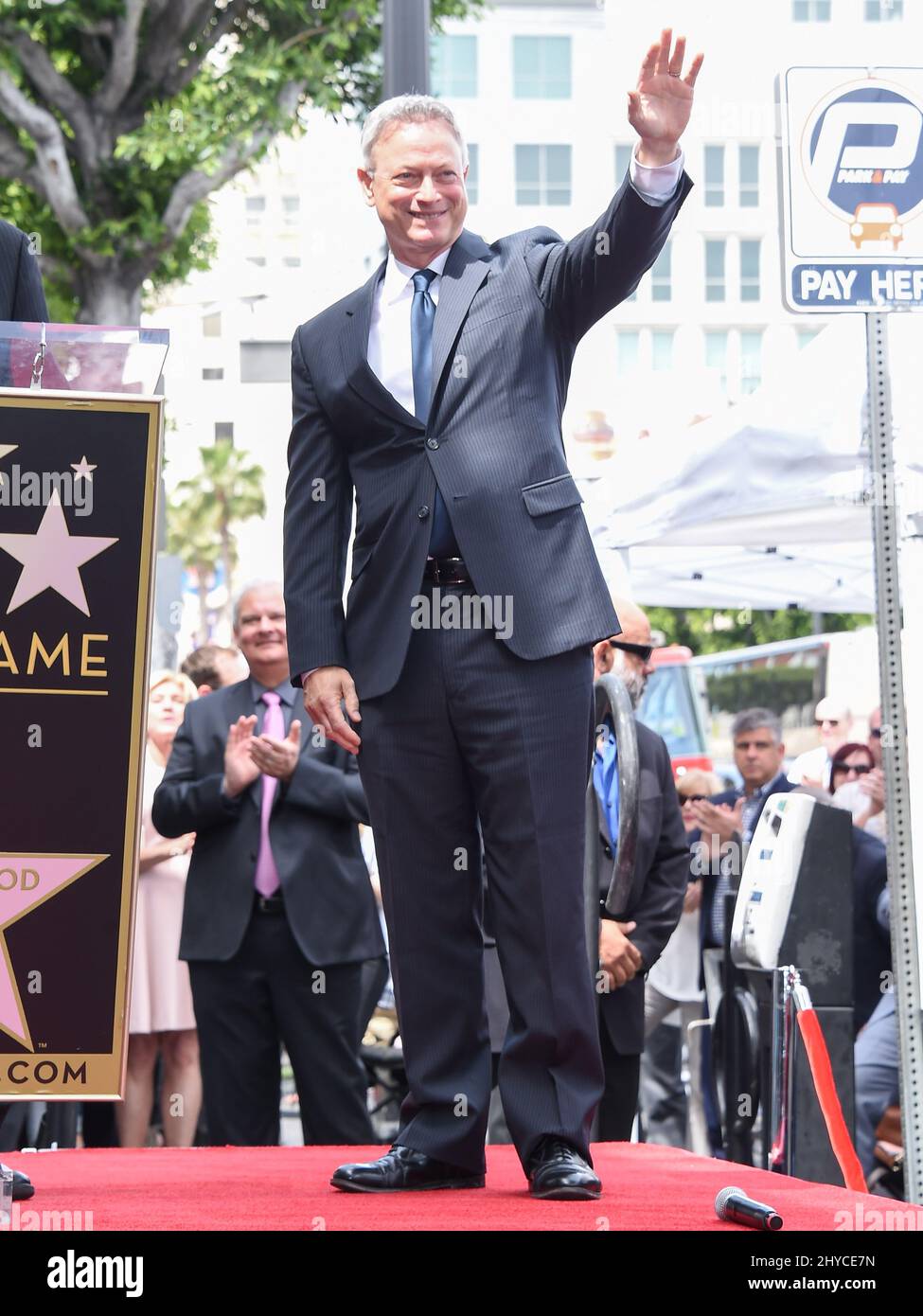 Gary Sinise attending Gary Sinise's Hollywood star unveiling ceremony ...