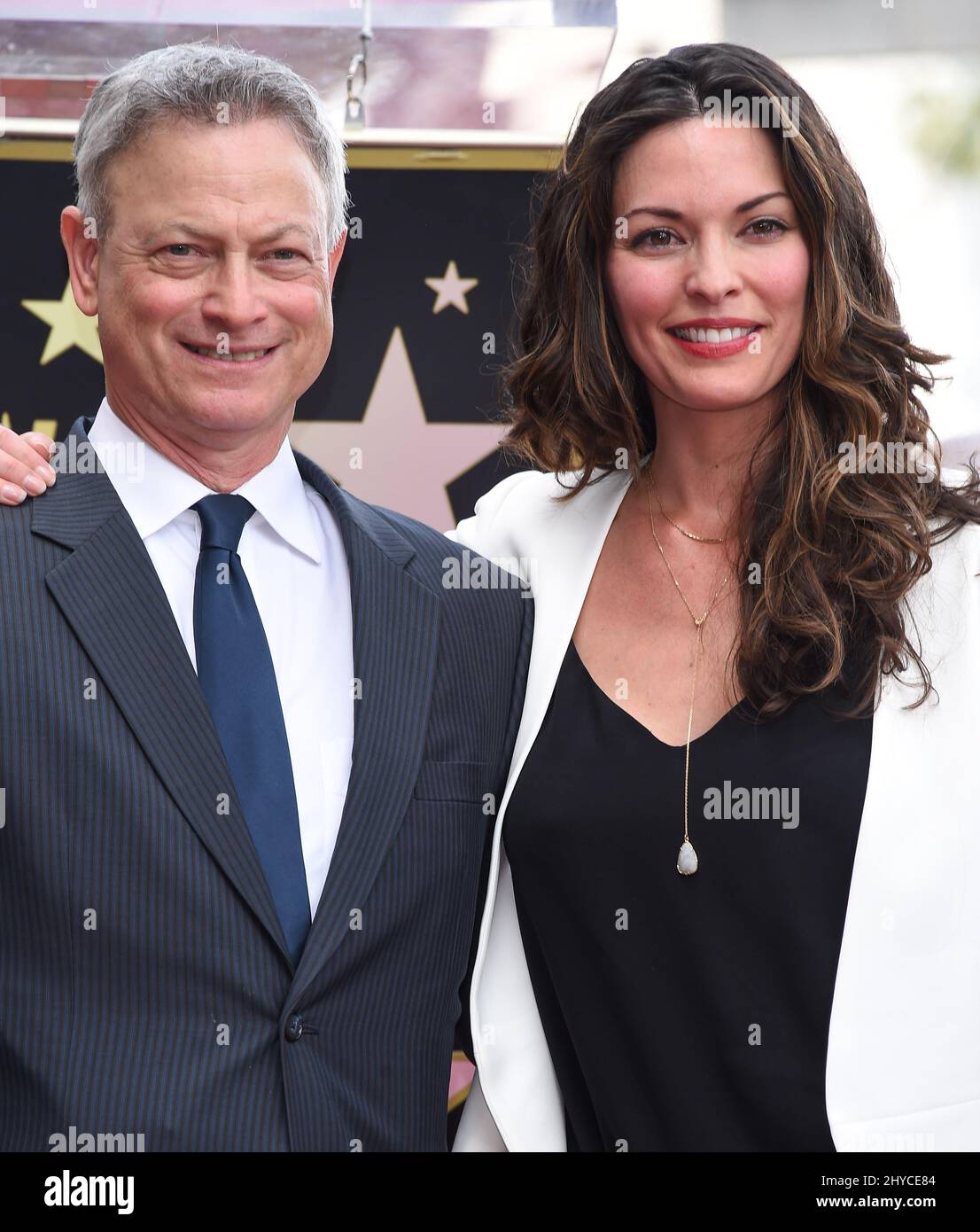 Gary Sinise and Alana de la Garza attending Gary Sinise's Hollywood
