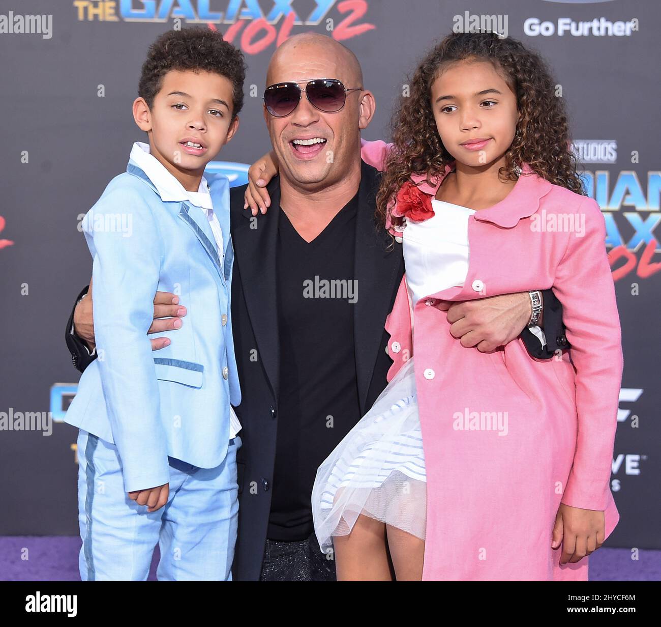 Vin Diesel, Hania Sinclair and Vincent Sinclair attending the world ...