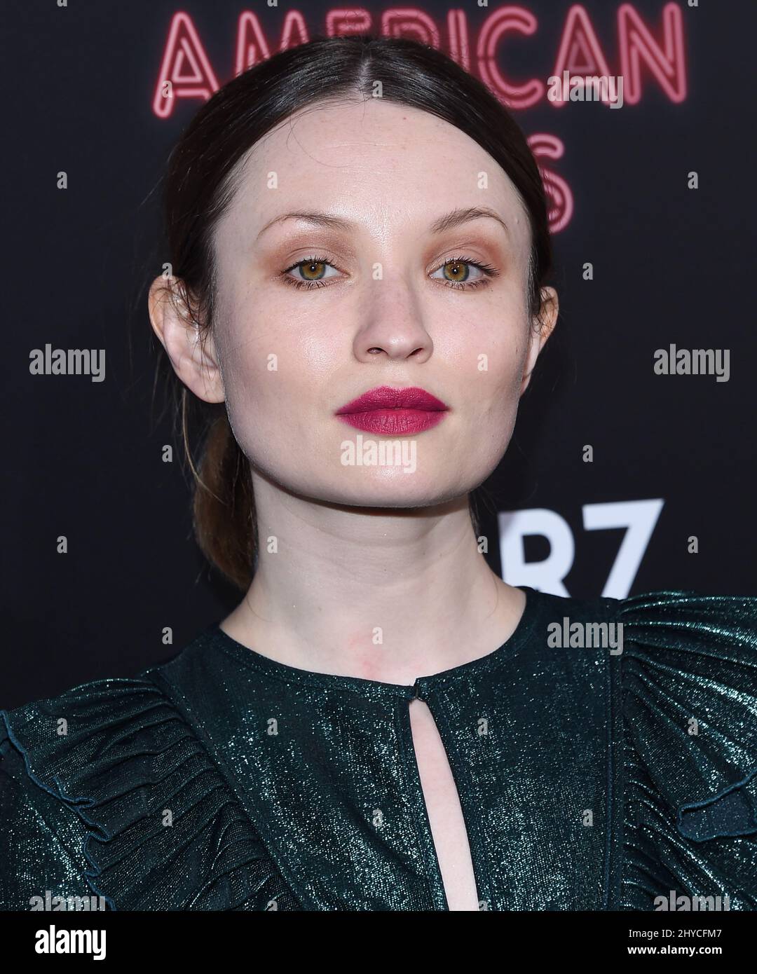 Emily Browning arriving to the "American Gods" premiere held at the