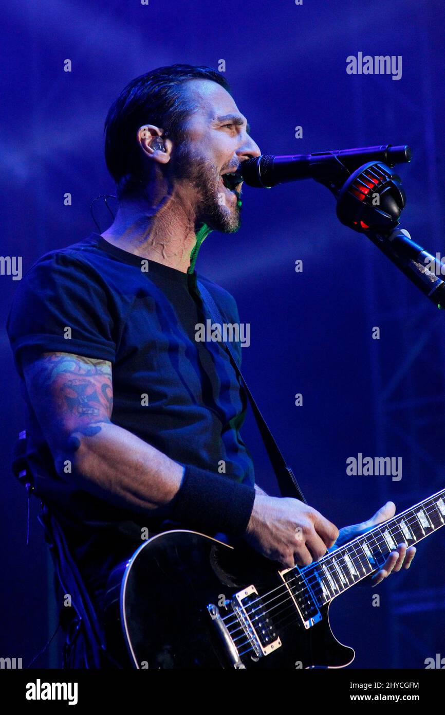 Sully Erna of Godsmack performs at the 2017 Las Rageous Festival, Downtown Las Vegas Events Center Stock Photo