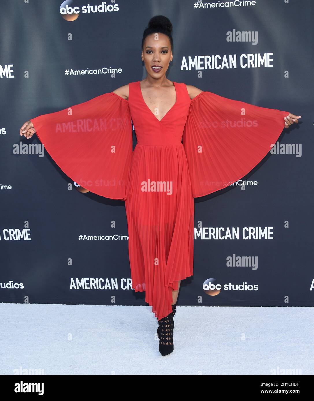 Mickaelle X. Bizet attending ABC's "American Crime" FYC Event held at