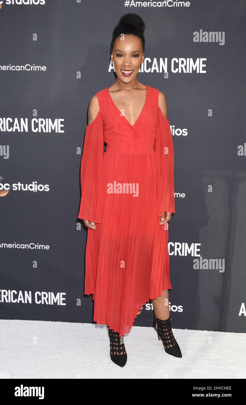 Mickaelle X. Bizet attending ABC's "American Crime" FYC Event held at