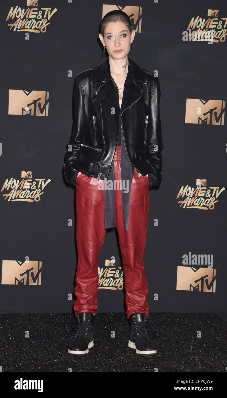 Asia Kate Dillon in the press room at the 2017 MTV Movie and TV Awards held at the Shrine Auditorium in Los Angeles, USA Stock Photo